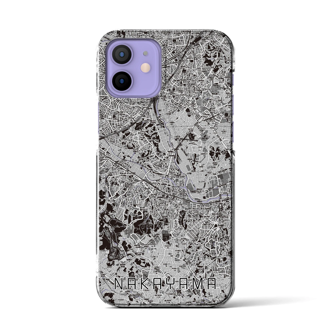 【中山(神奈川県)】地図柄iPhoneケース(クリアタイプ)