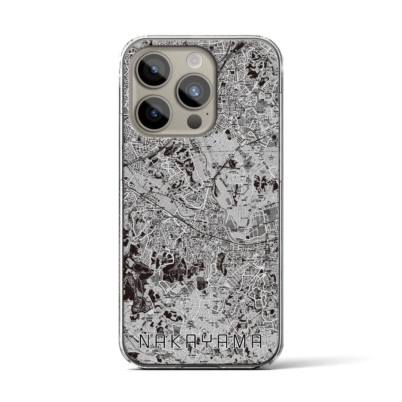 【中山(神奈川県)】地図柄iPhoneケース(クリアタイプ)