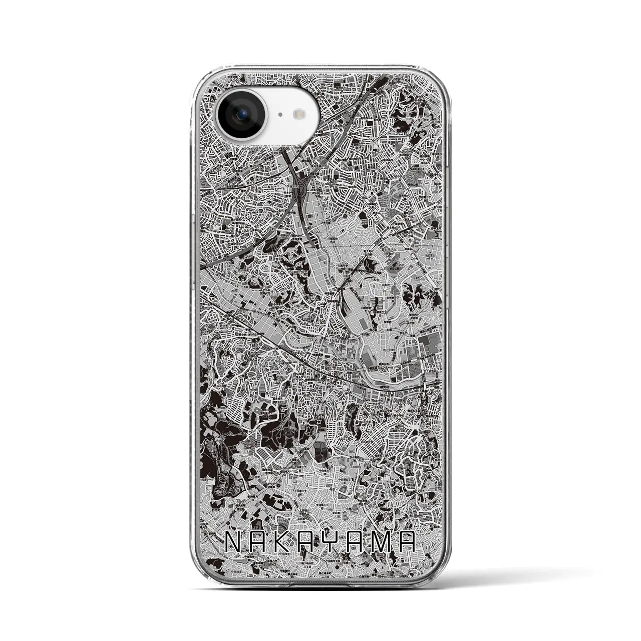 【中山(神奈川県)】地図柄iPhoneケース(クリアタイプ)