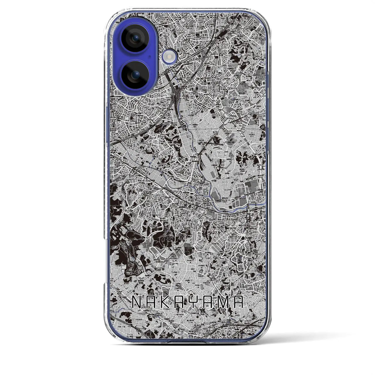 【中山(神奈川県)】地図柄iPhoneケース(クリアタイプ)