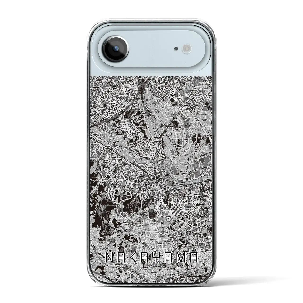 【中山(神奈川県)】地図柄iPhoneケース(クリアタイプ)