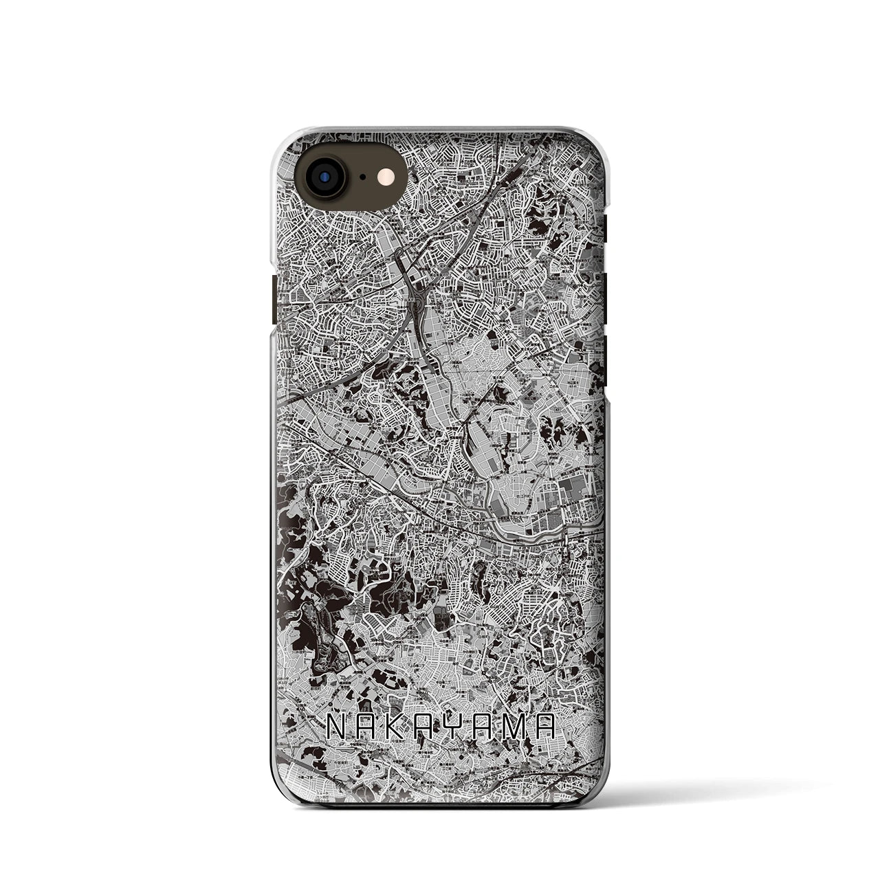 【中山(神奈川県)】地図柄iPhoneケース(クリアタイプ)