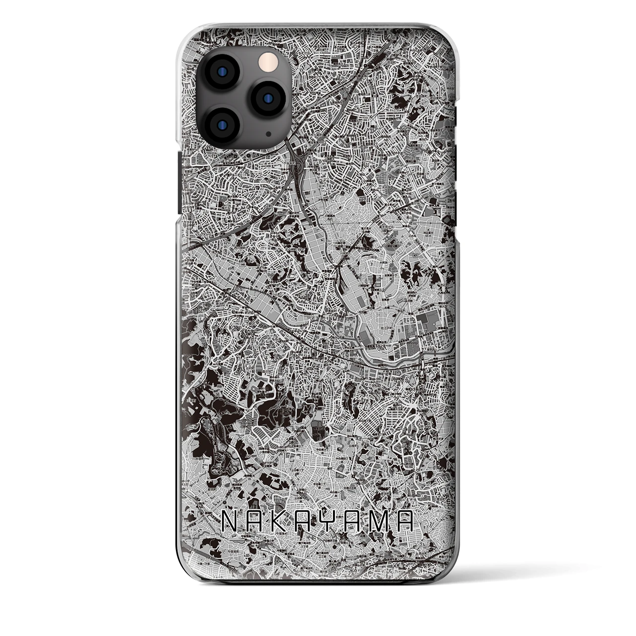 【中山(神奈川県)】地図柄iPhoneケース(クリアタイプ)