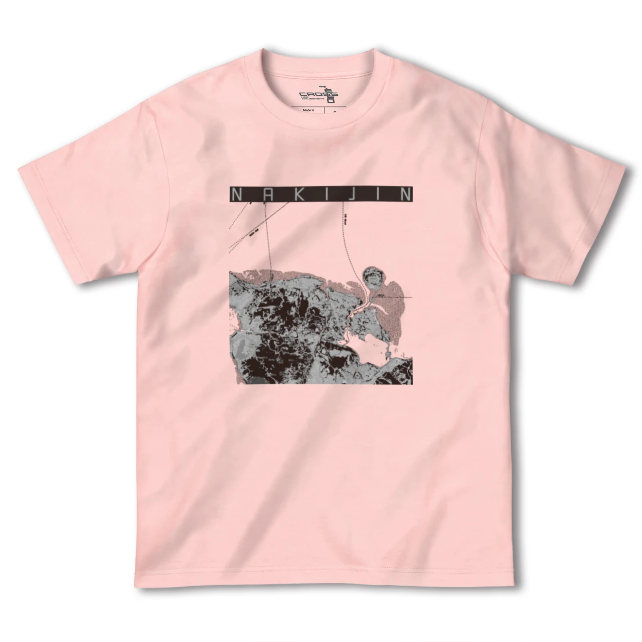 【今帰仁(沖縄県)】地図柄ヘビーウェイトTシャツ