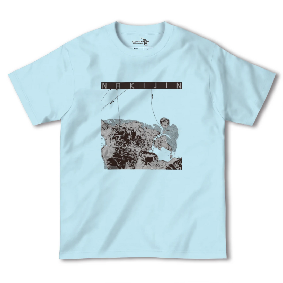 【今帰仁(沖縄県)】地図柄ヘビーウェイトTシャツ