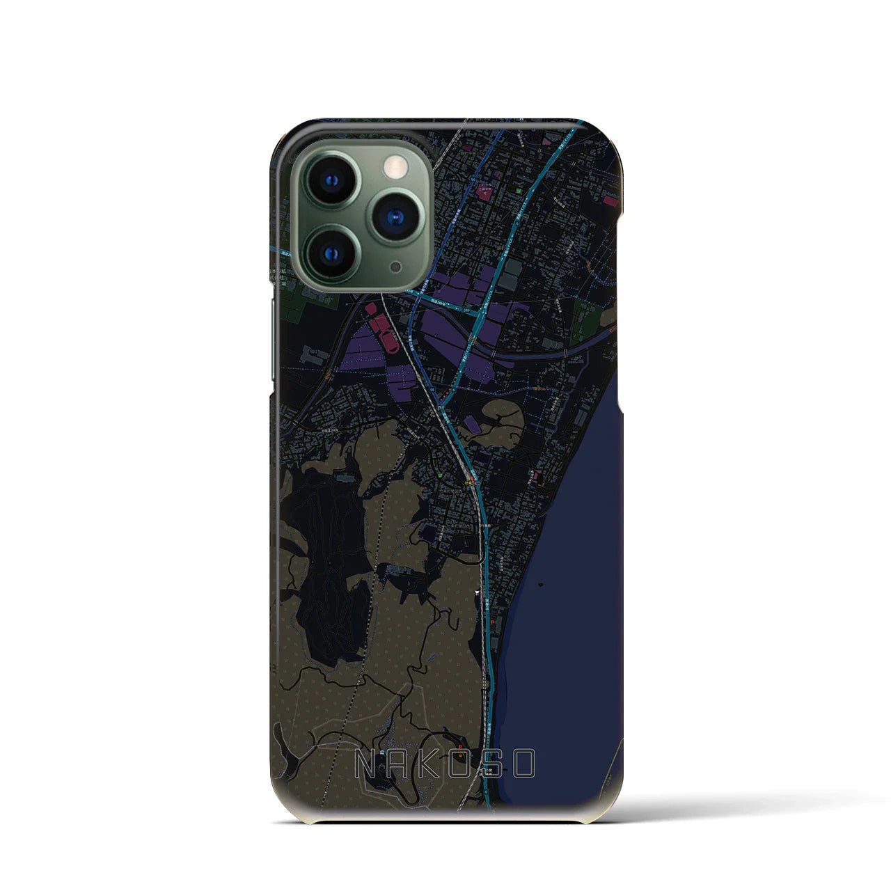 【勿来(福島県)】地図柄iPhoneケース(バックカバータイプ)