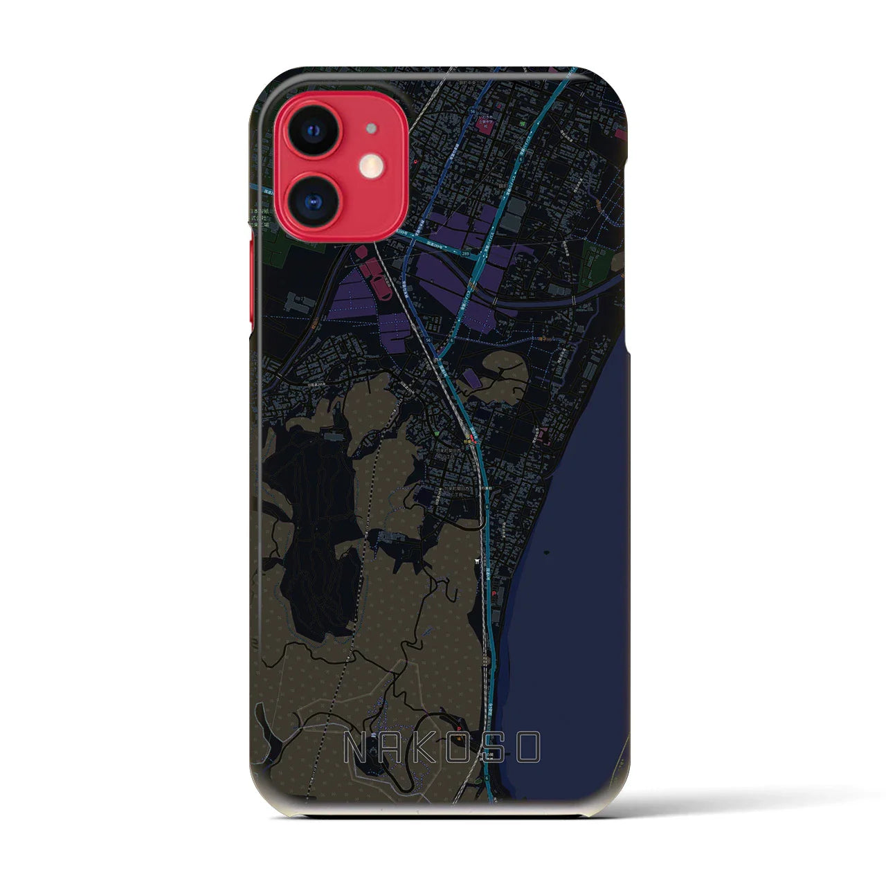 【勿来(福島県)】地図柄iPhoneケース(バックカバータイプ)