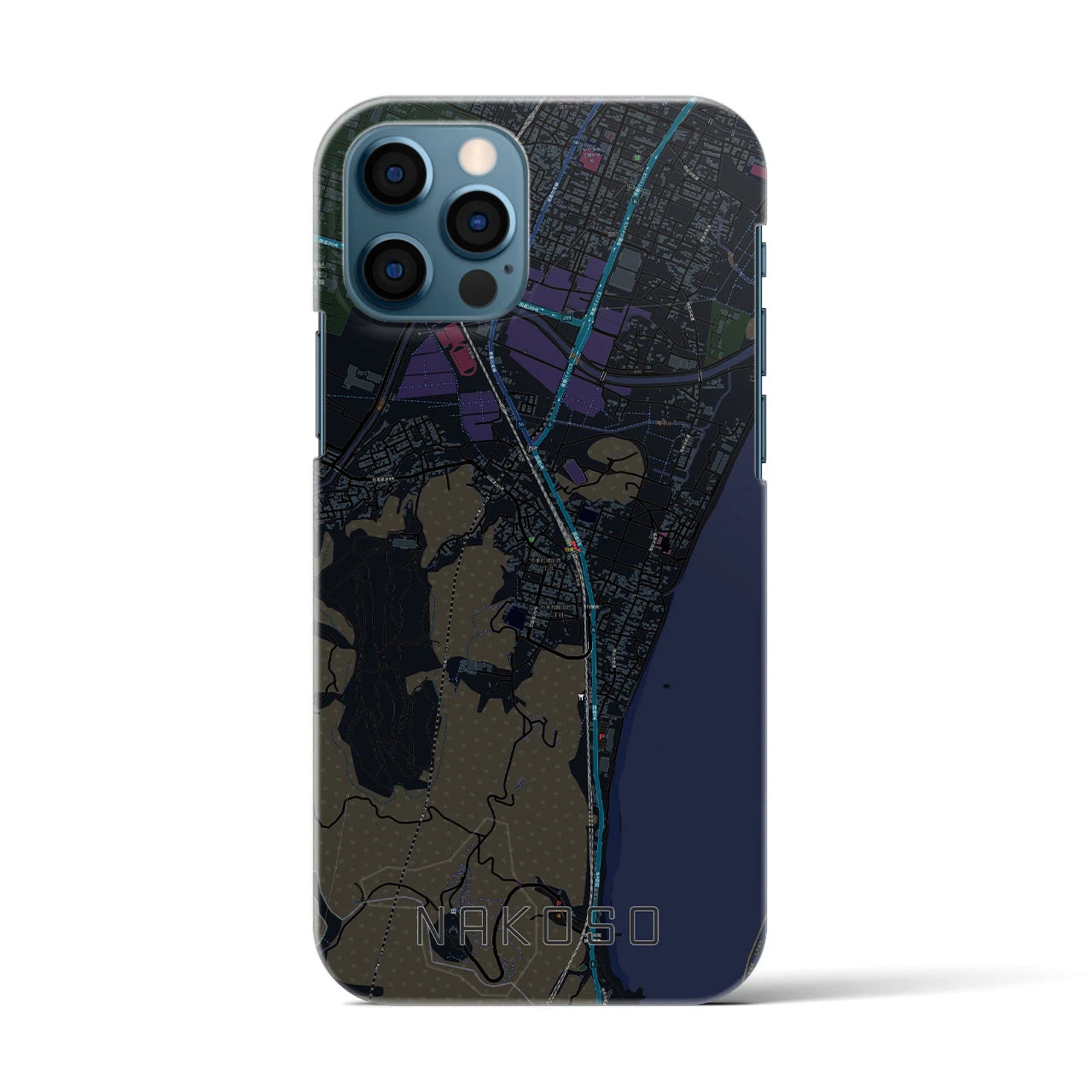 【勿来(福島県)】地図柄iPhoneケース(バックカバータイプ)