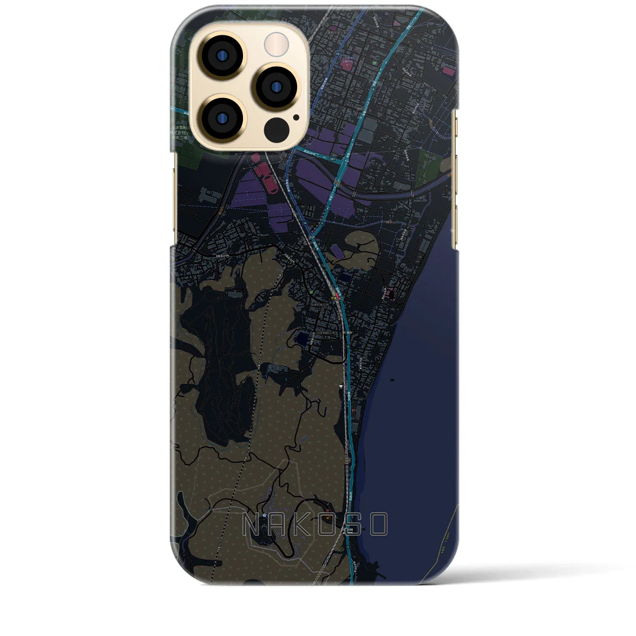 【勿来(福島県)】地図柄iPhoneケース(バックカバータイプ)