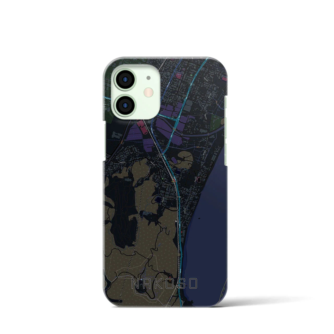 【勿来(福島県)】地図柄iPhoneケース(バックカバータイプ)