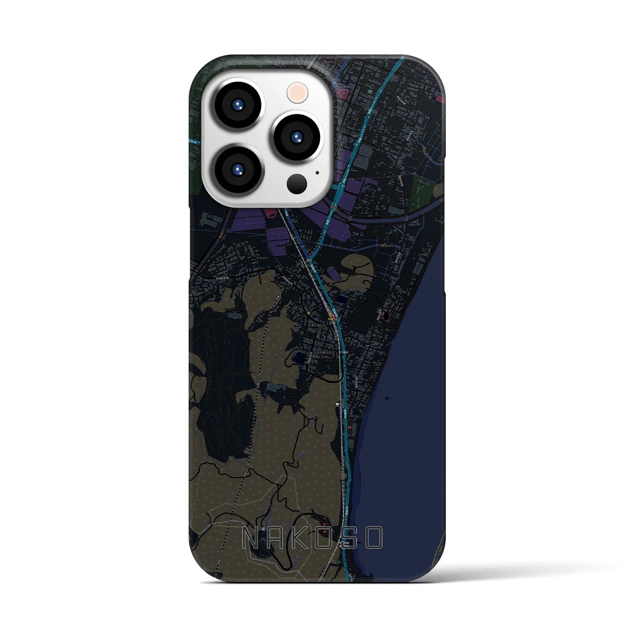【勿来(福島県)】地図柄iPhoneケース(バックカバータイプ)