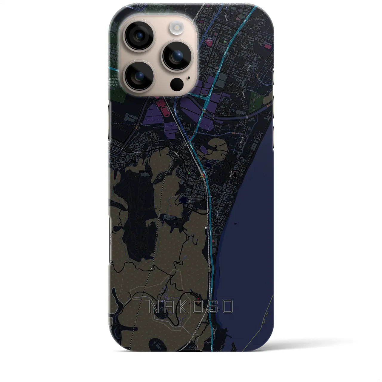 【勿来(福島県)】地図柄iPhoneケース(バックカバータイプ)