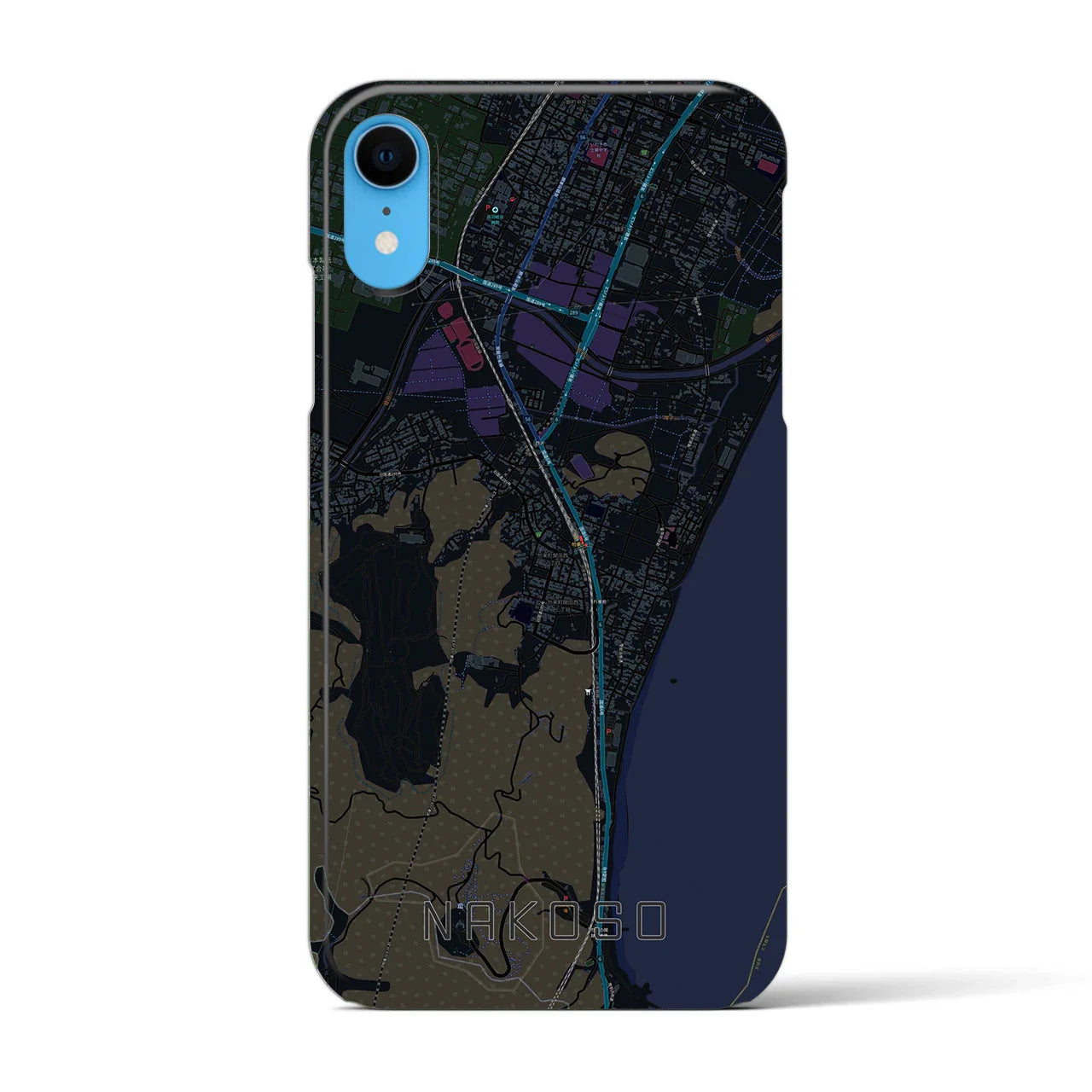 【勿来(福島県)】地図柄iPhoneケース(バックカバータイプ)