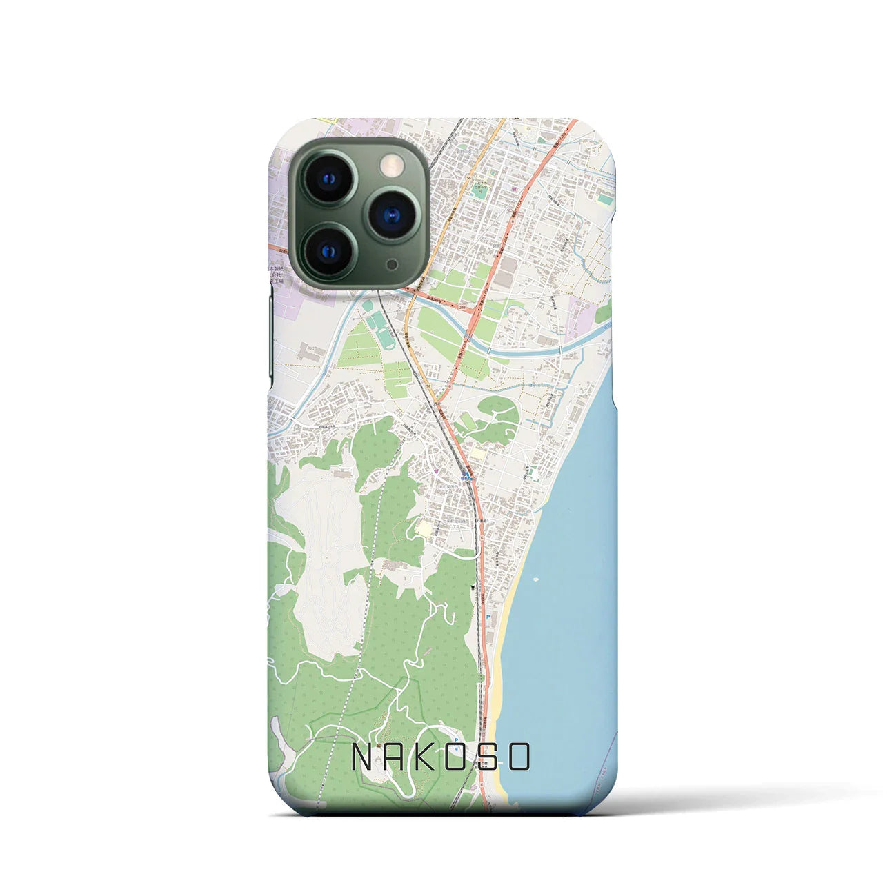 【勿来(福島県)】地図柄iPhoneケース(バックカバータイプ)
