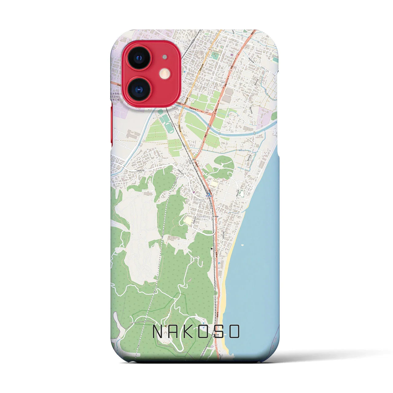 【勿来(福島県)】地図柄iPhoneケース(バックカバータイプ)