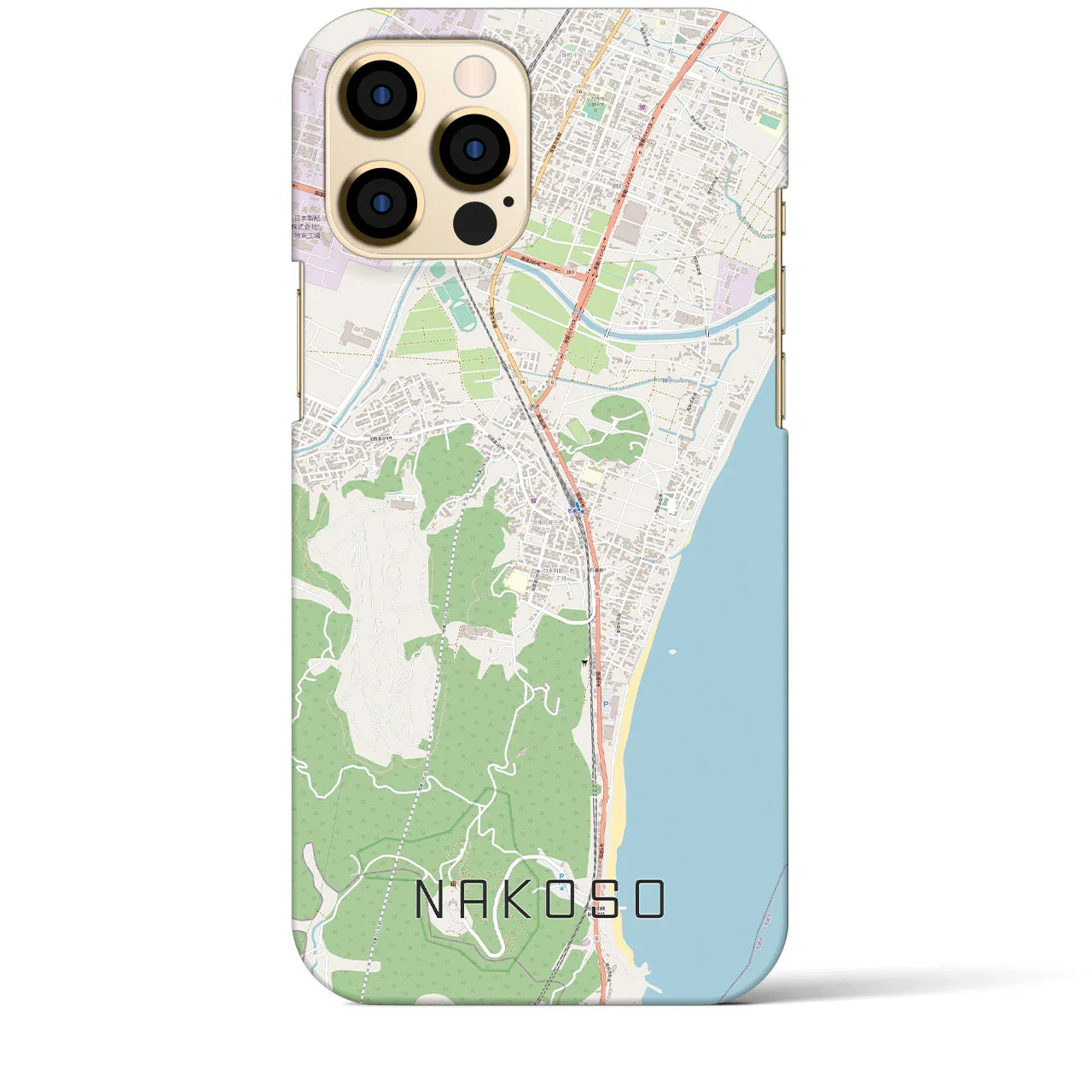【勿来(福島県)】地図柄iPhoneケース(バックカバータイプ)