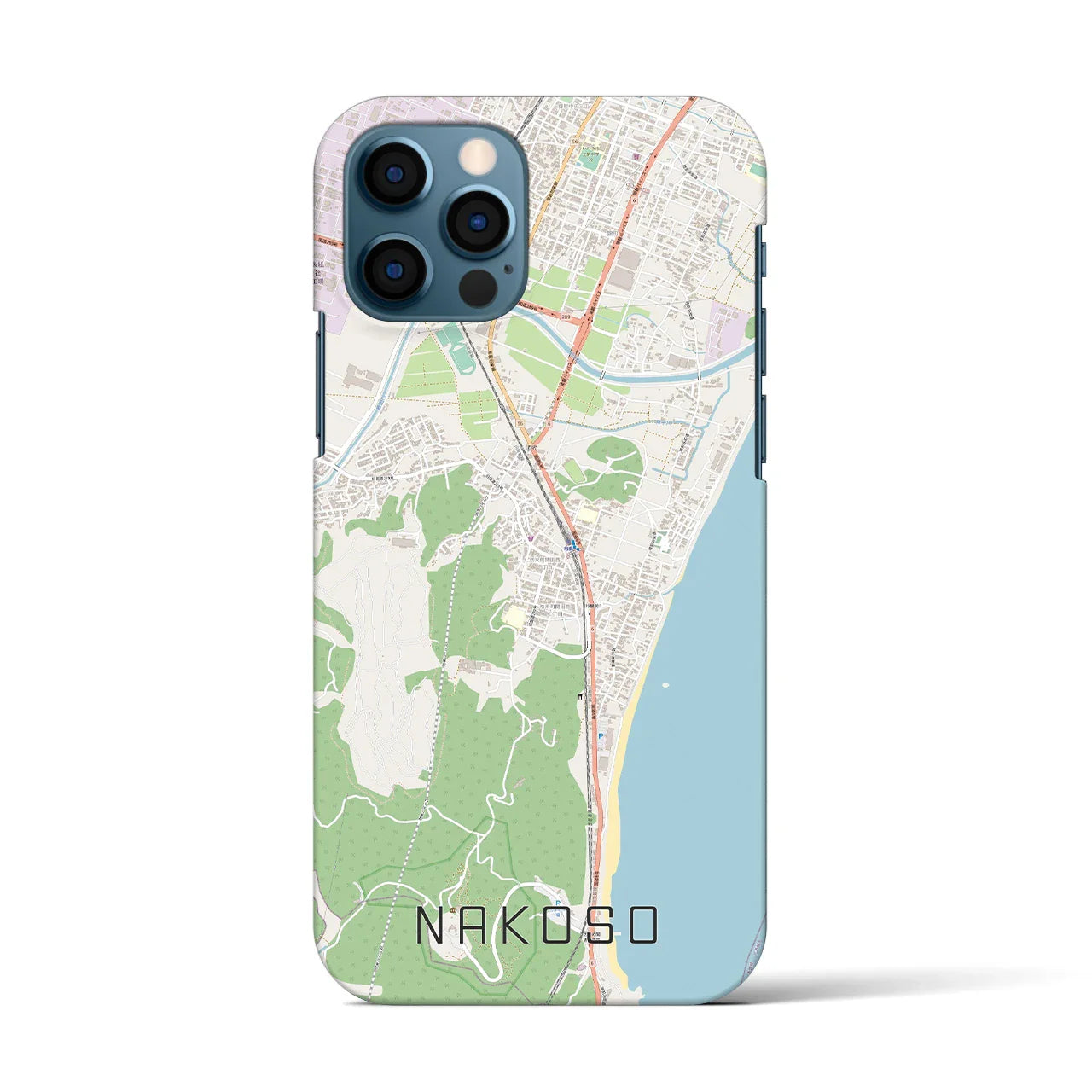 【勿来(福島県)】地図柄iPhoneケース(バックカバータイプ)