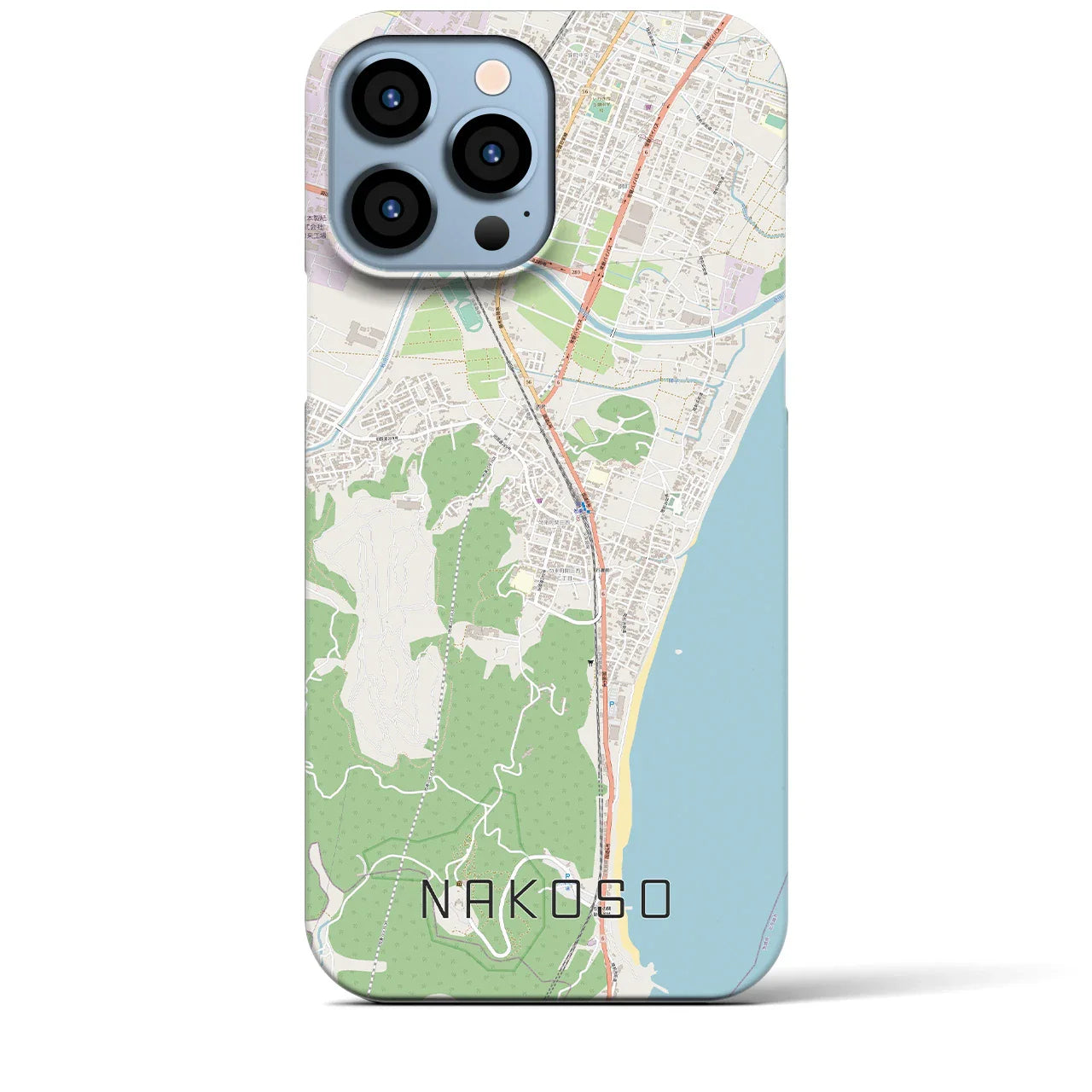 【勿来(福島県)】地図柄iPhoneケース(バックカバータイプ)