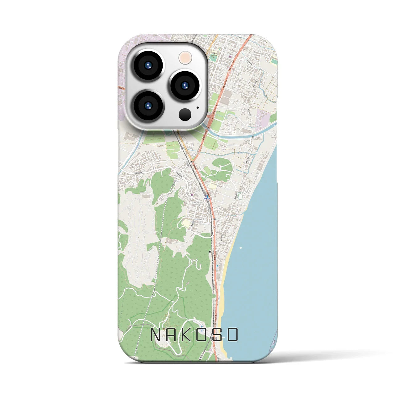 【勿来(福島県)】地図柄iPhoneケース(バックカバータイプ)