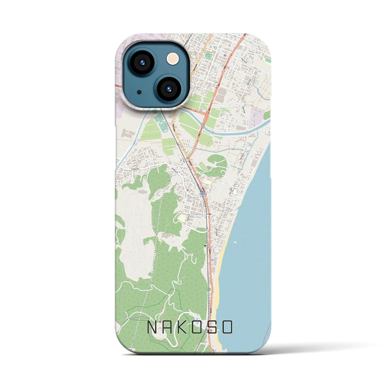 【勿来(福島県)】地図柄iPhoneケース(バックカバータイプ)