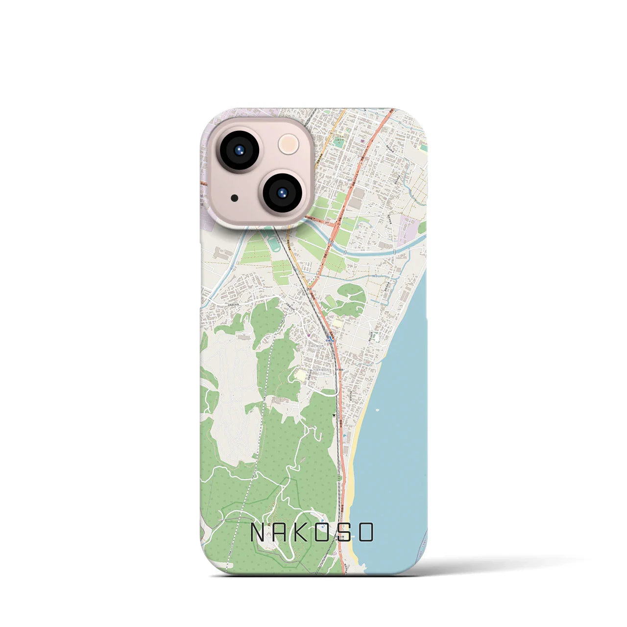 【勿来(福島県)】地図柄iPhoneケース(バックカバータイプ)