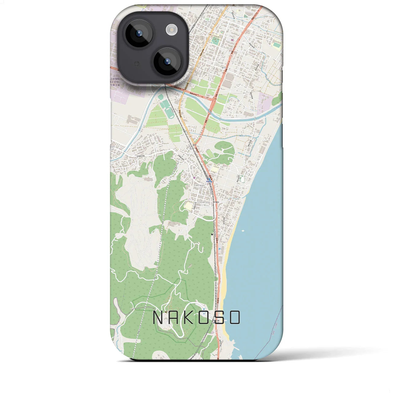 【勿来(福島県)】地図柄iPhoneケース(バックカバータイプ)