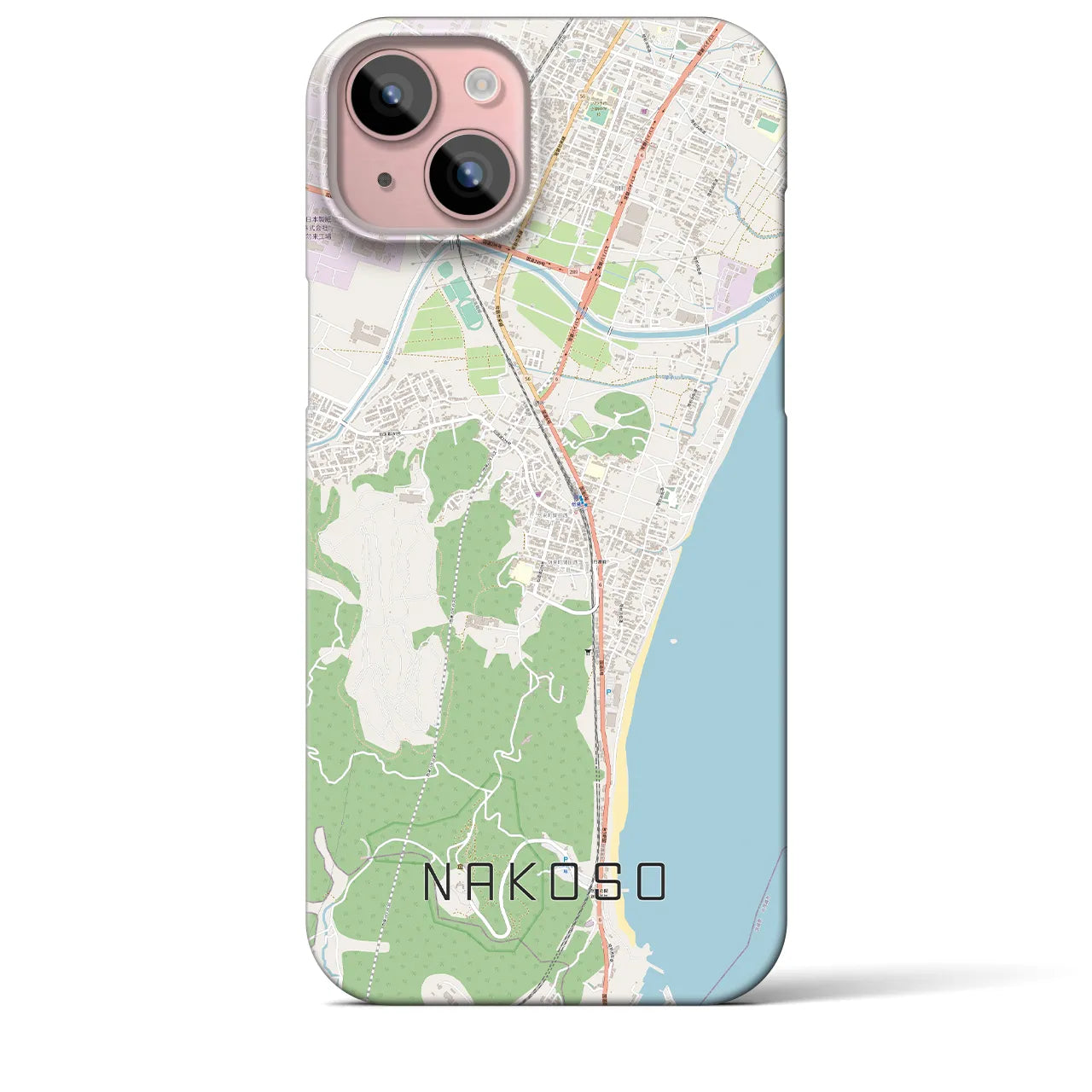 【勿来(福島県)】地図柄iPhoneケース(バックカバータイプ)