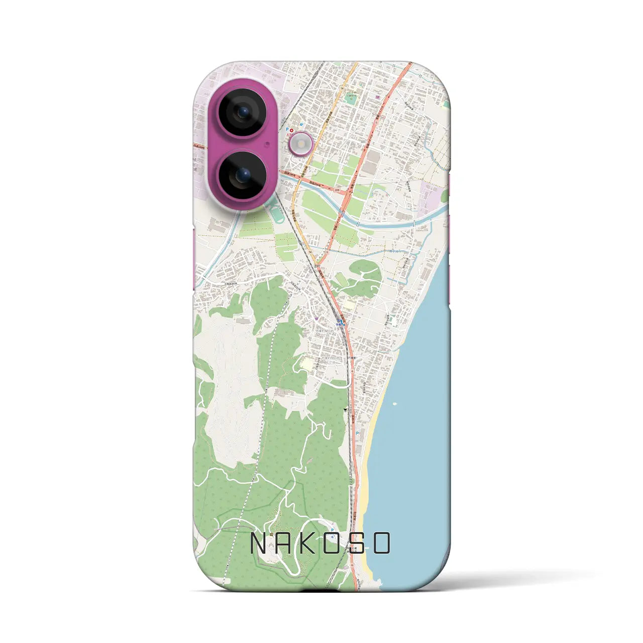 【勿来(福島県)】地図柄iPhoneケース(バックカバータイプ)