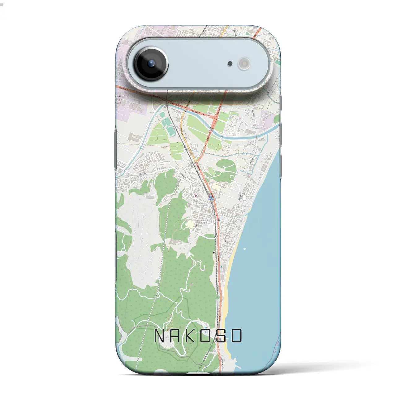 【勿来(福島県)】地図柄iPhoneケース(バックカバータイプ)