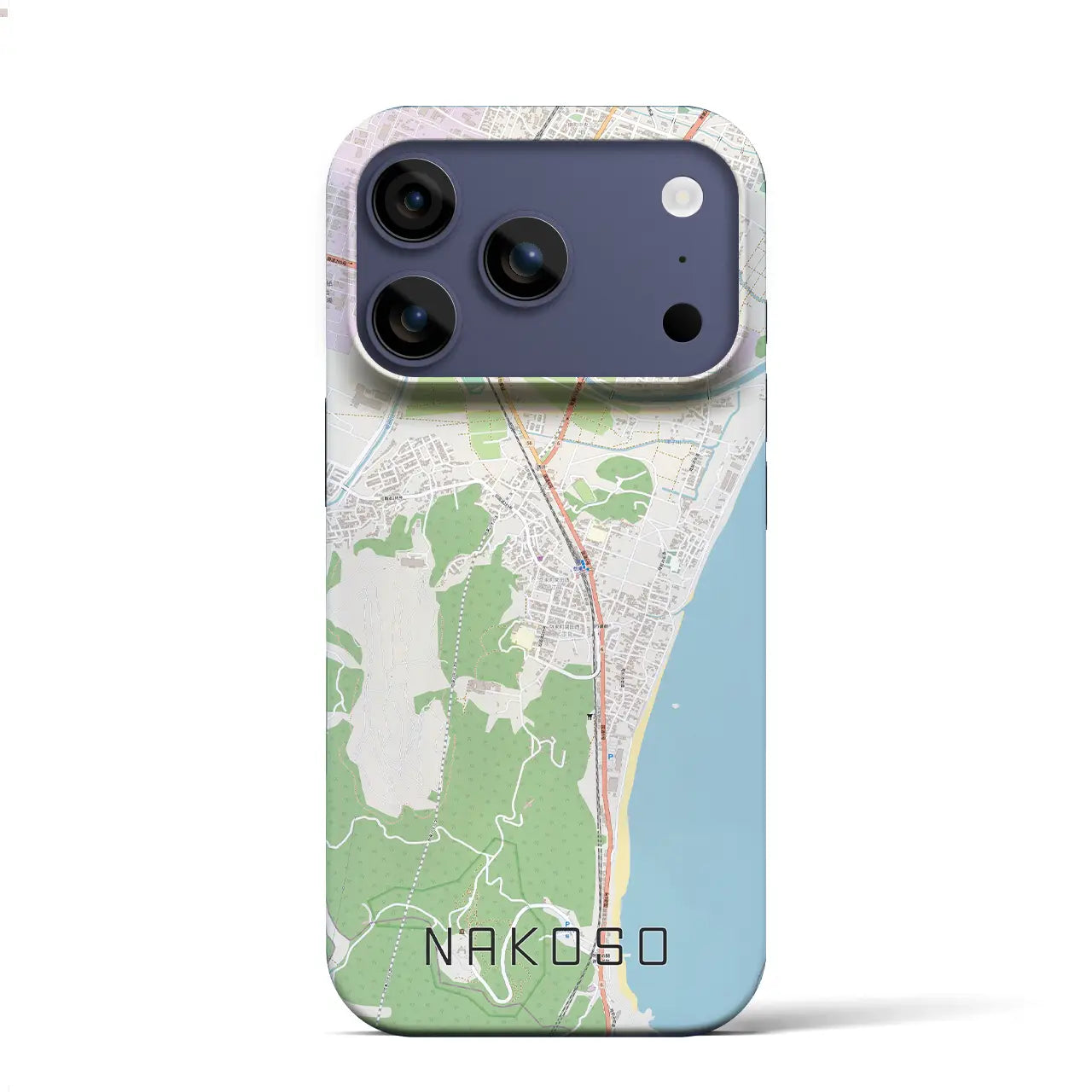 【勿来(福島県)】地図柄iPhoneケース(バックカバータイプ)