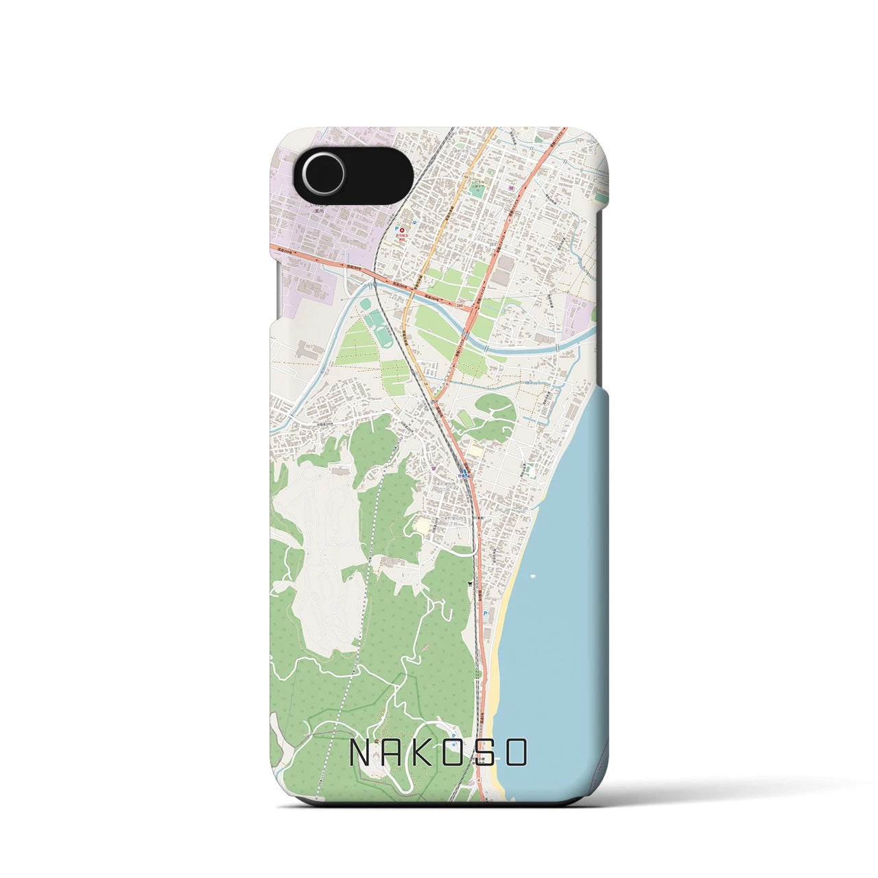 【勿来(福島県)】地図柄iPhoneケース(バックカバータイプ)