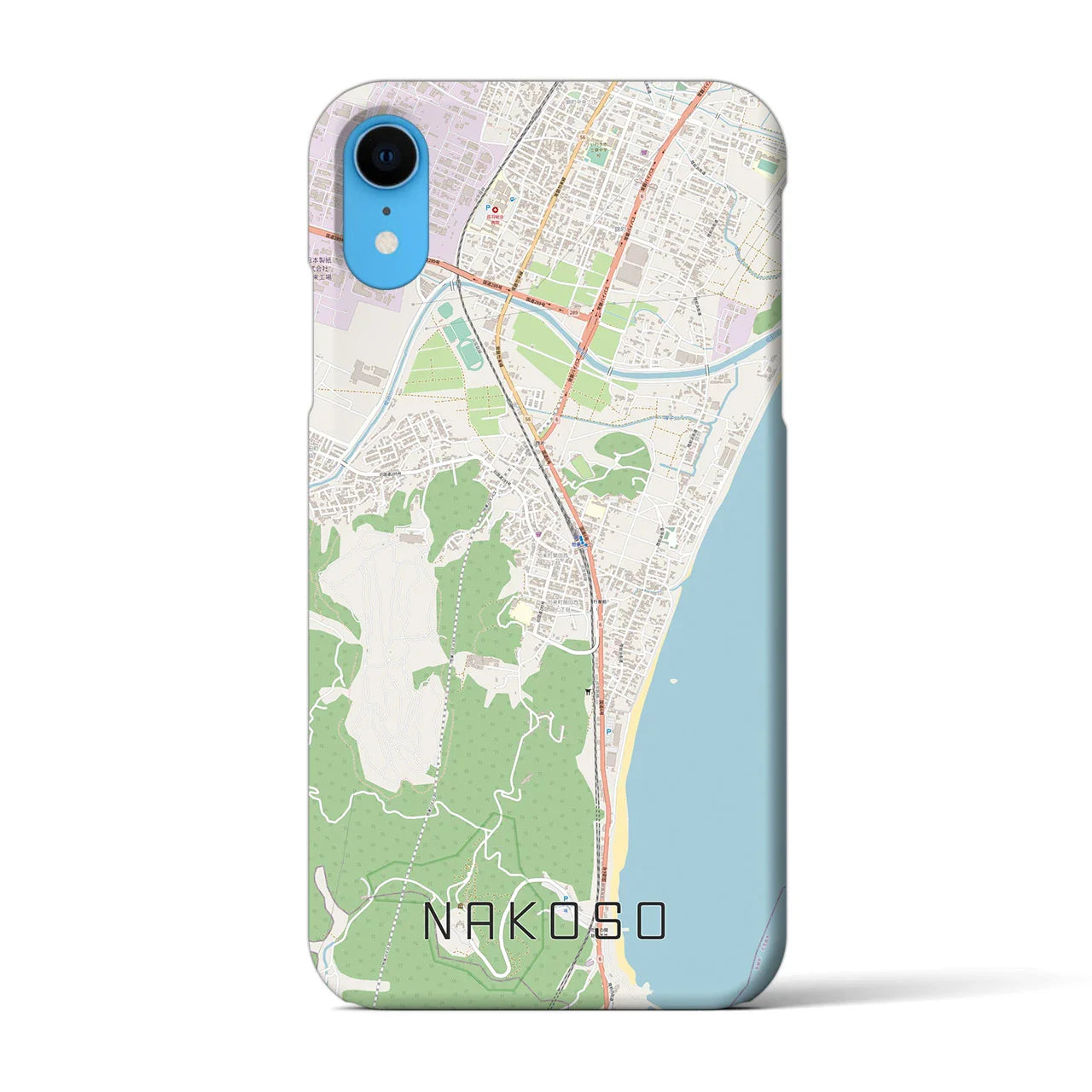 【勿来(福島県)】地図柄iPhoneケース(バックカバータイプ)