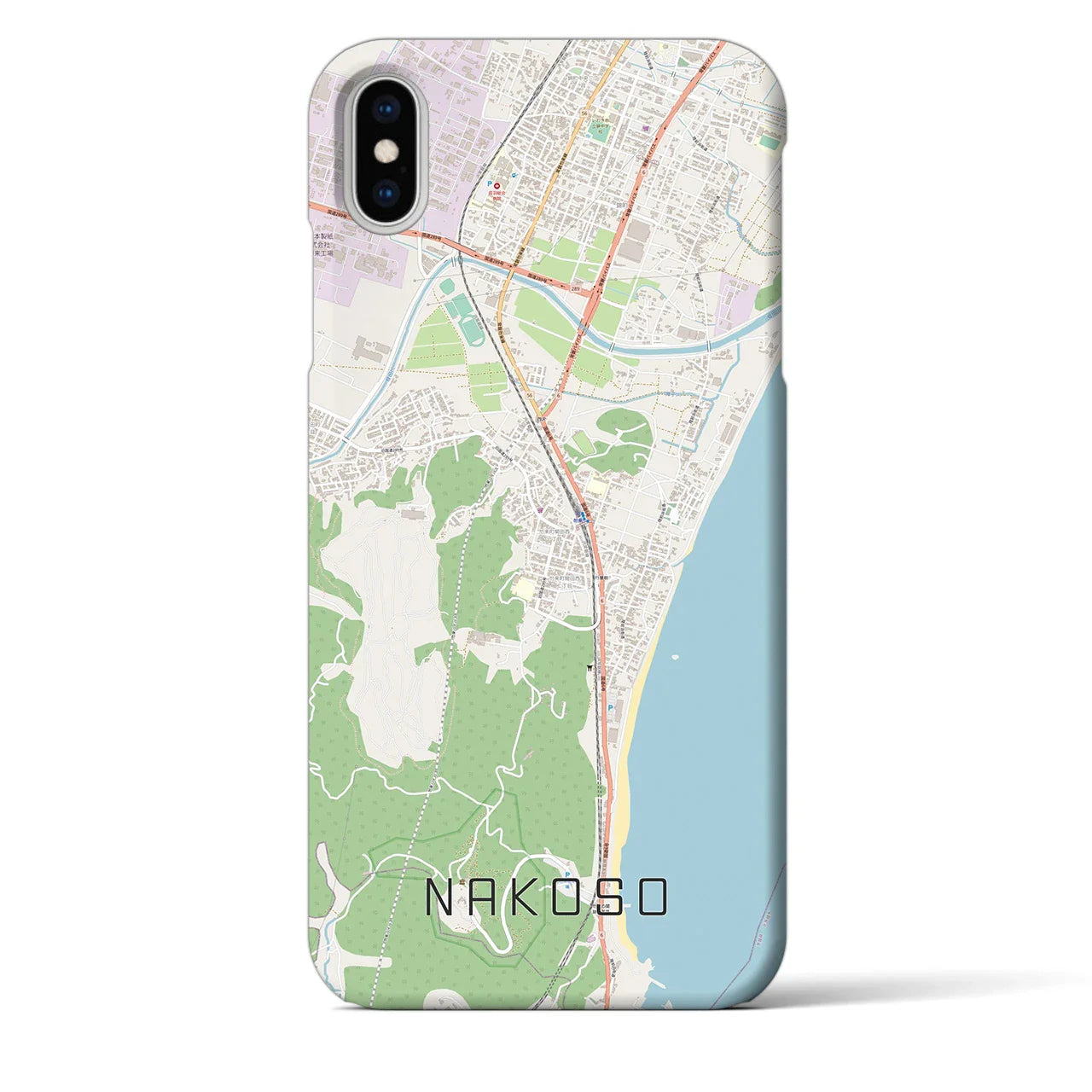 【勿来(福島県)】地図柄iPhoneケース(バックカバータイプ)