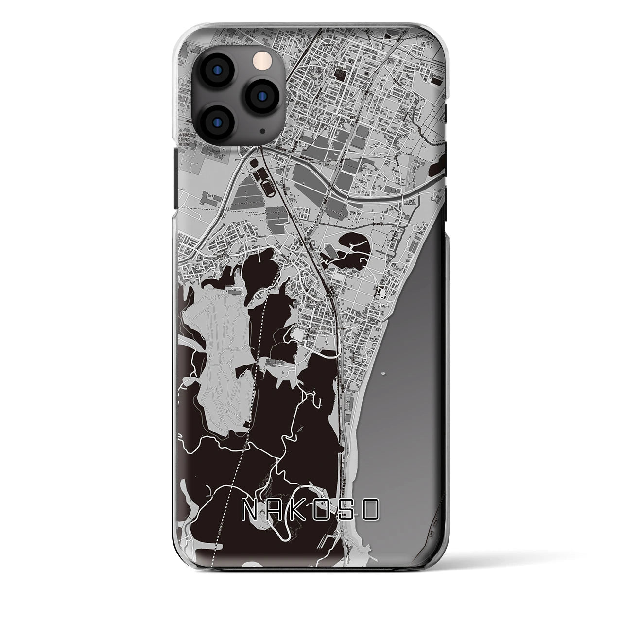 【勿来(福島県)】地図柄iPhoneケース(クリアタイプ)