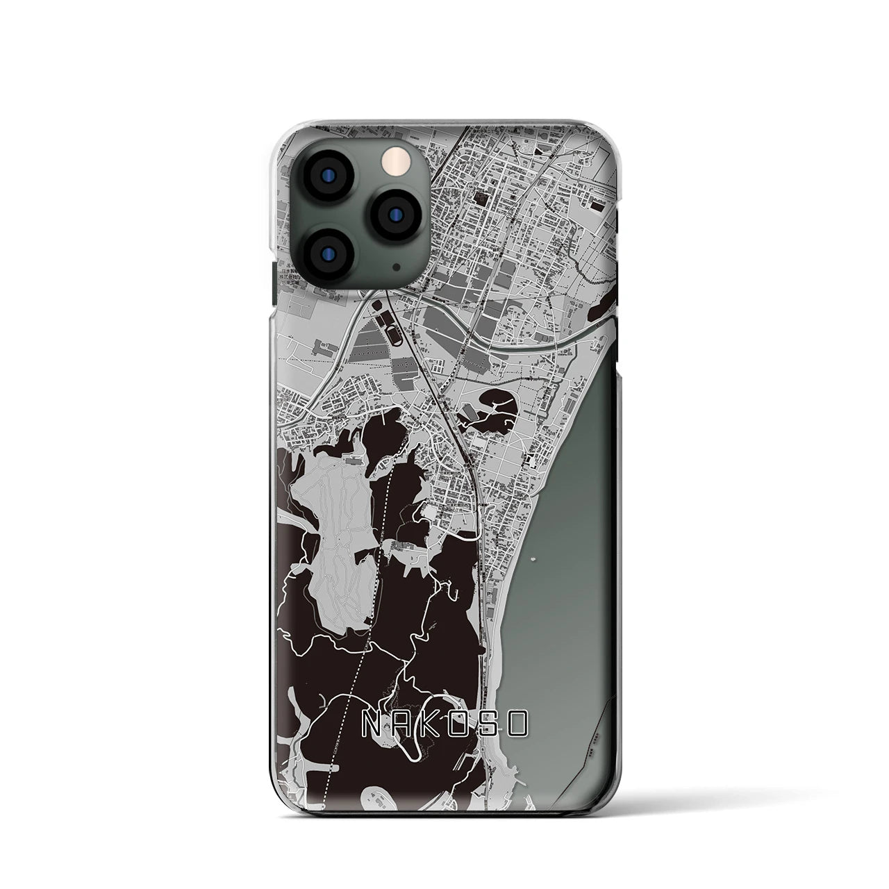 【勿来(福島県)】地図柄iPhoneケース(クリアタイプ)