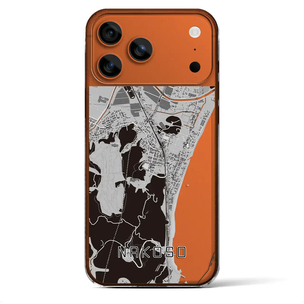 【勿来(福島県)】地図柄iPhoneケース(クリアタイプ)