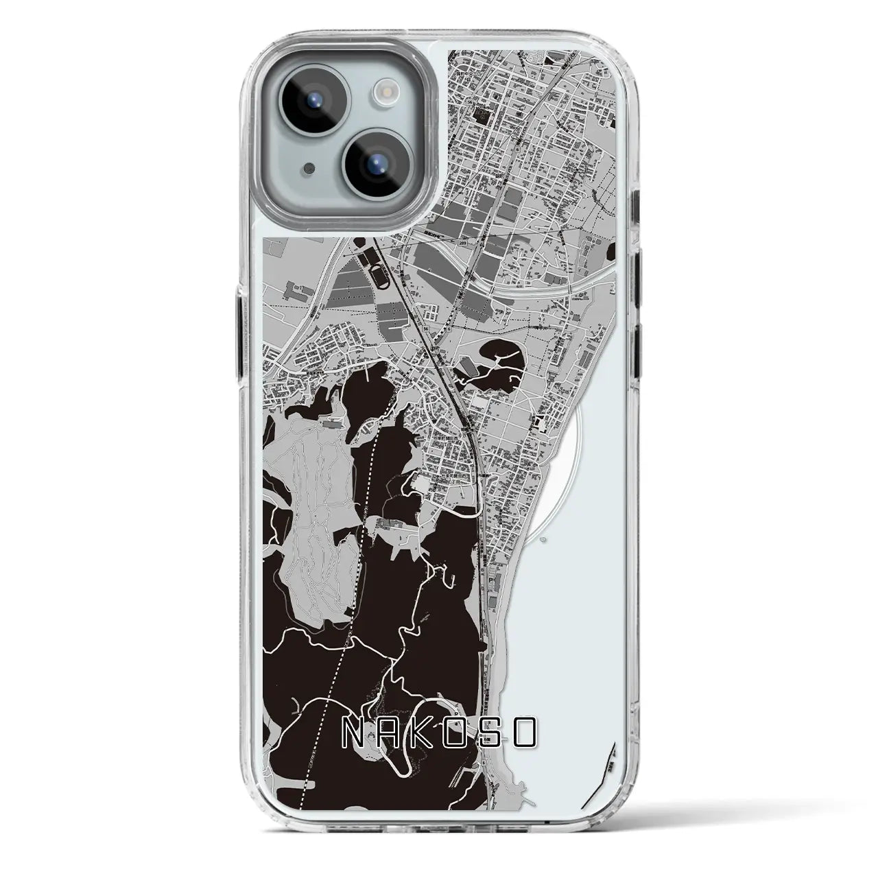【勿来(福島県)】地図柄iPhoneケース(MagSafeタイプ)
