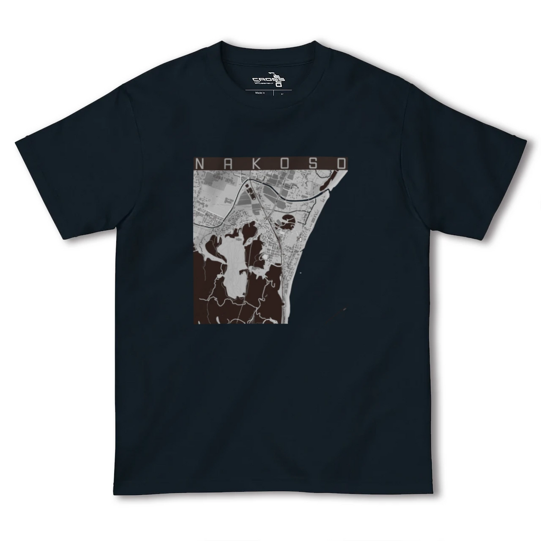 【勿来(福島県)】地図柄ヘビーウェイトTシャツ