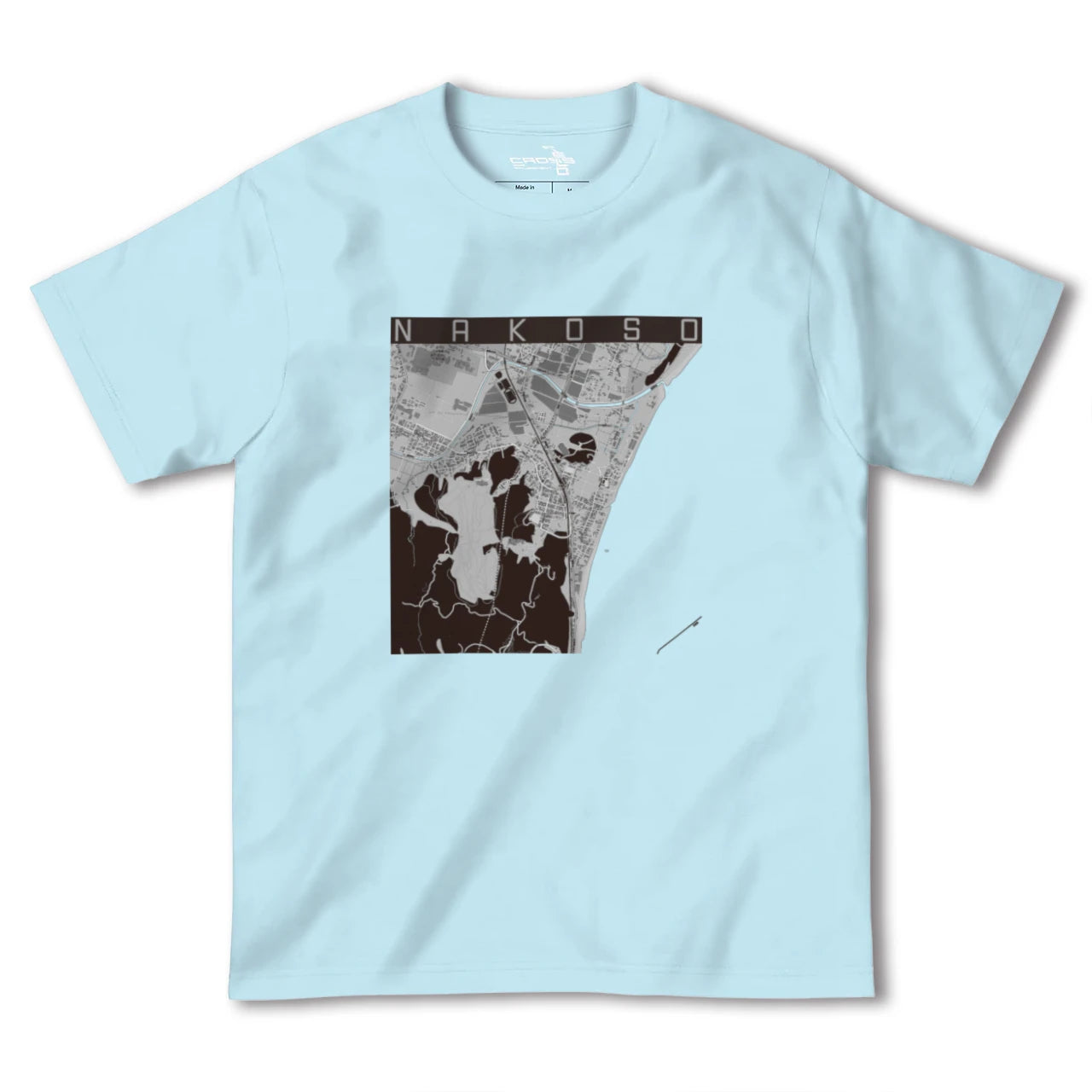 【勿来(福島県)】地図柄ヘビーウェイトTシャツ