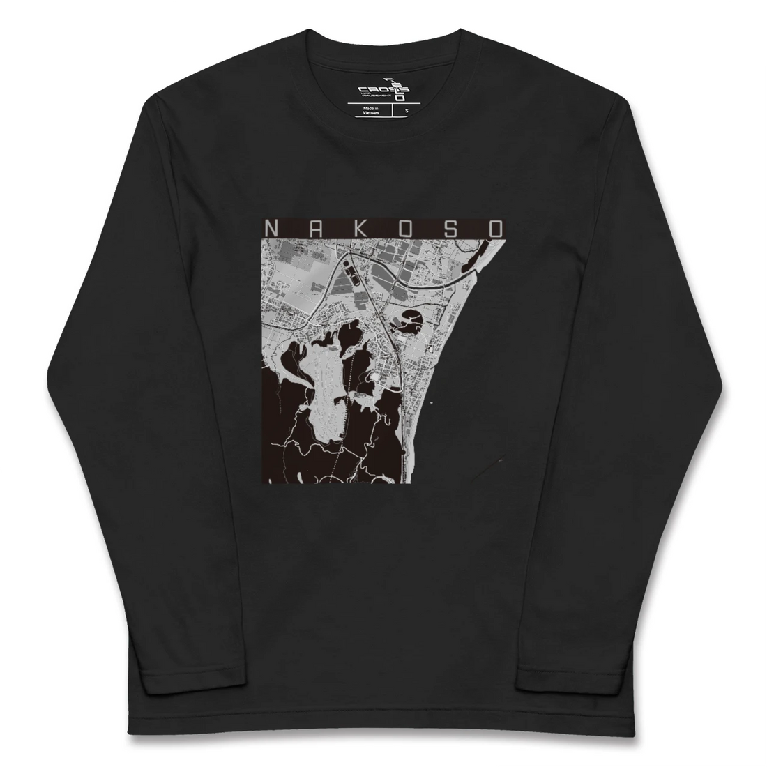 【勿来(福島県)】地図柄ロングスリーブTシャツ