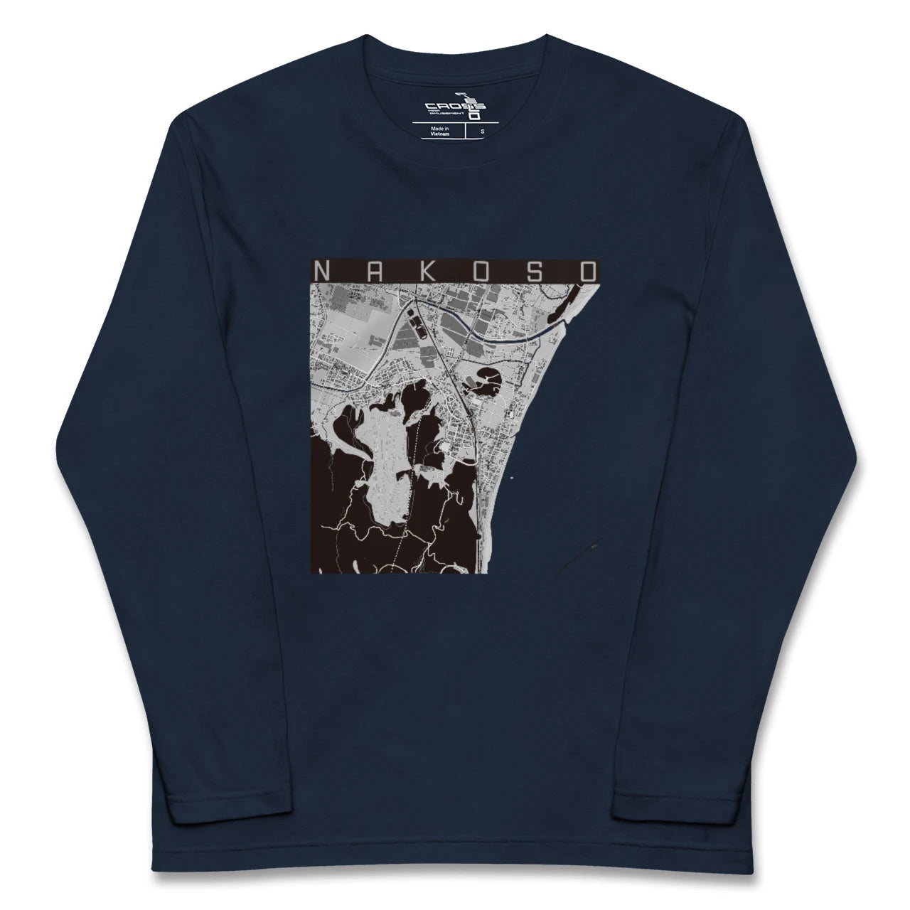 【勿来(福島県)】地図柄ロングスリーブTシャツ