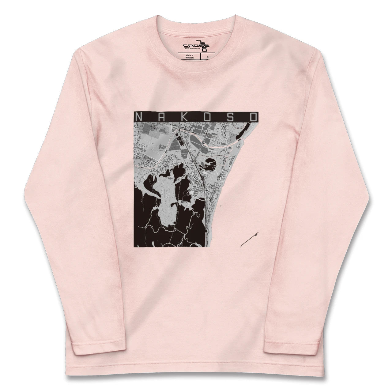 【勿来(福島県)】地図柄ロングスリーブTシャツ