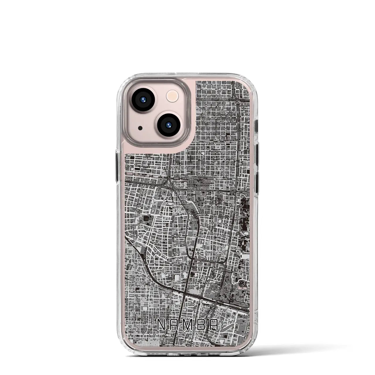 【難波(大阪府)】地図柄iPhoneケース(MagSafeタイプ)