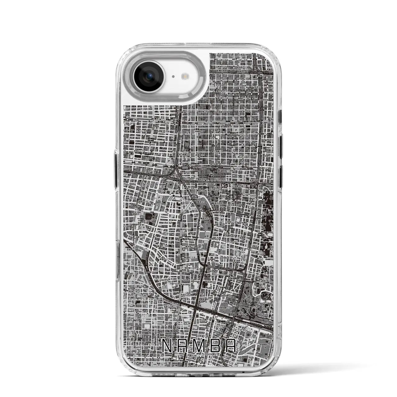 【難波(大阪府)】地図柄iPhoneケース(MagSafeタイプ)