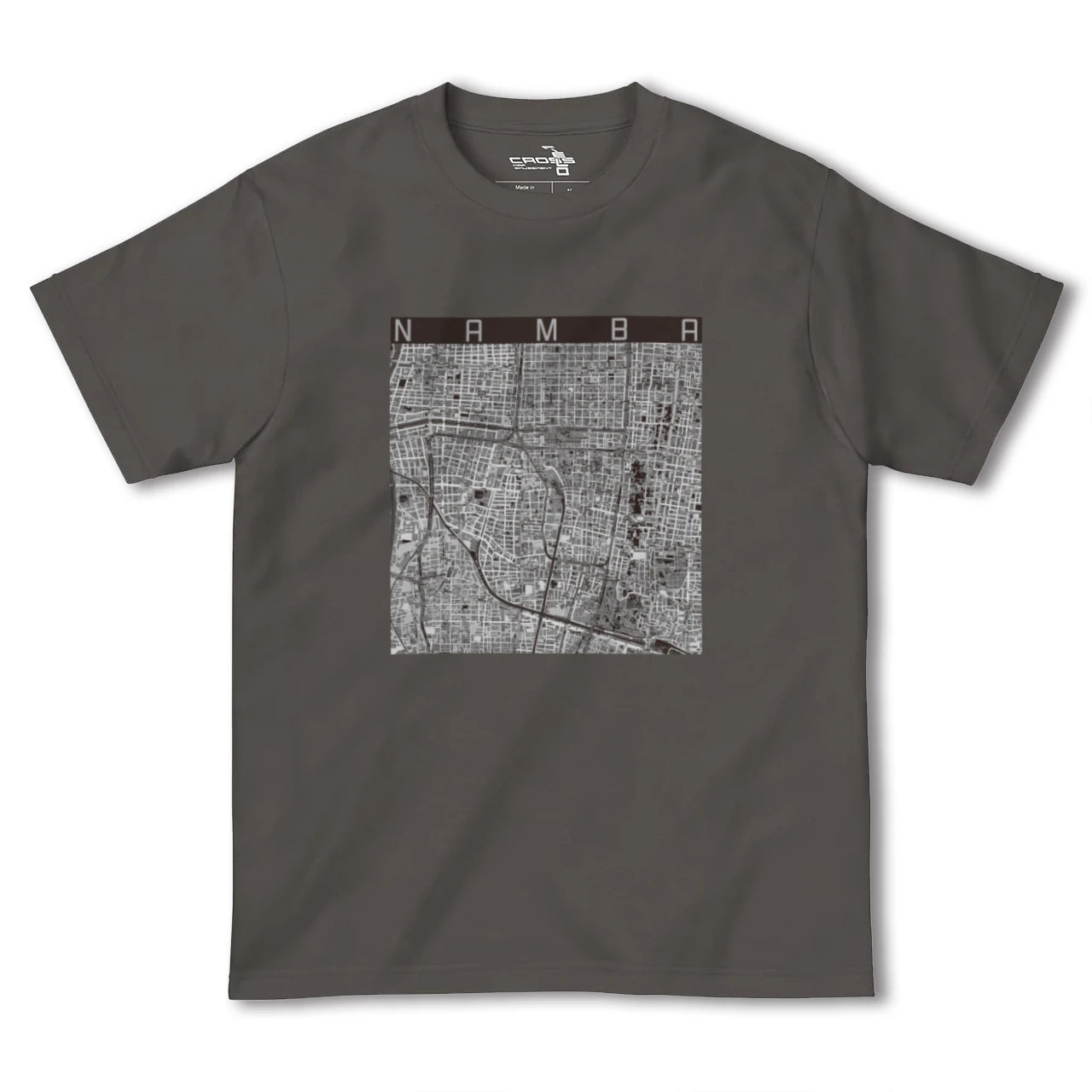 【難波(大阪府)】地図柄ヘビーウェイトTシャツ