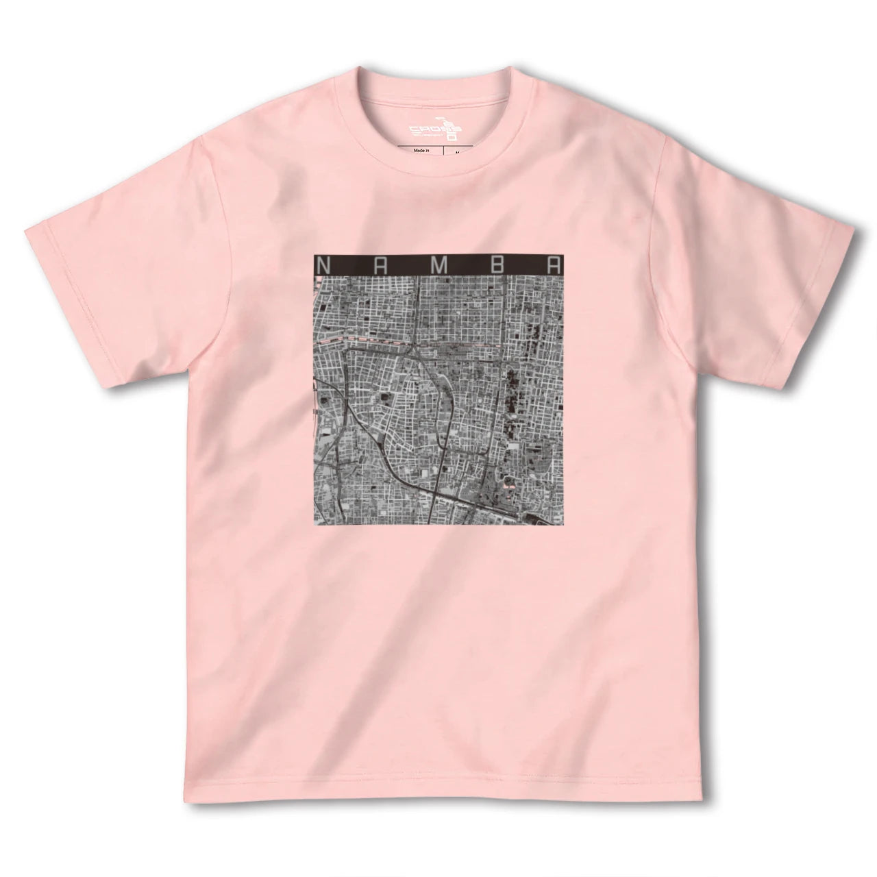 【難波(大阪府)】地図柄ヘビーウェイトTシャツ