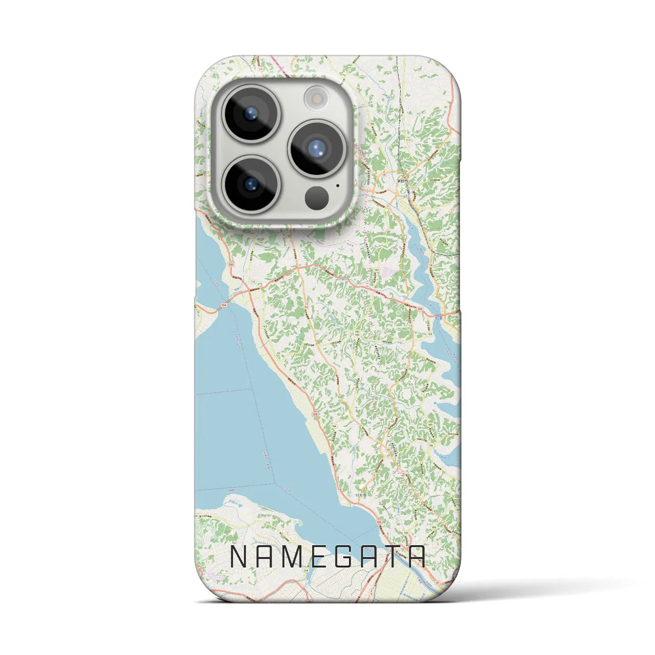 【行方(茨城県)】地図柄iPhoneケース(バックカバータイプ)