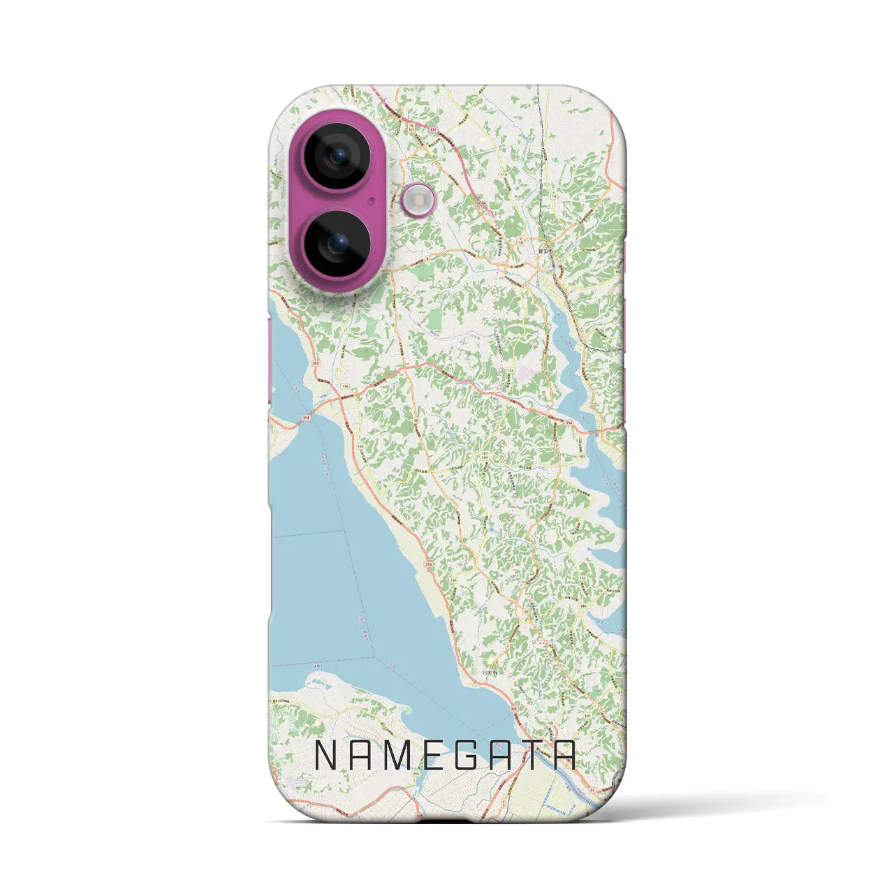 【行方(茨城県)】地図柄iPhoneケース(バックカバータイプ)