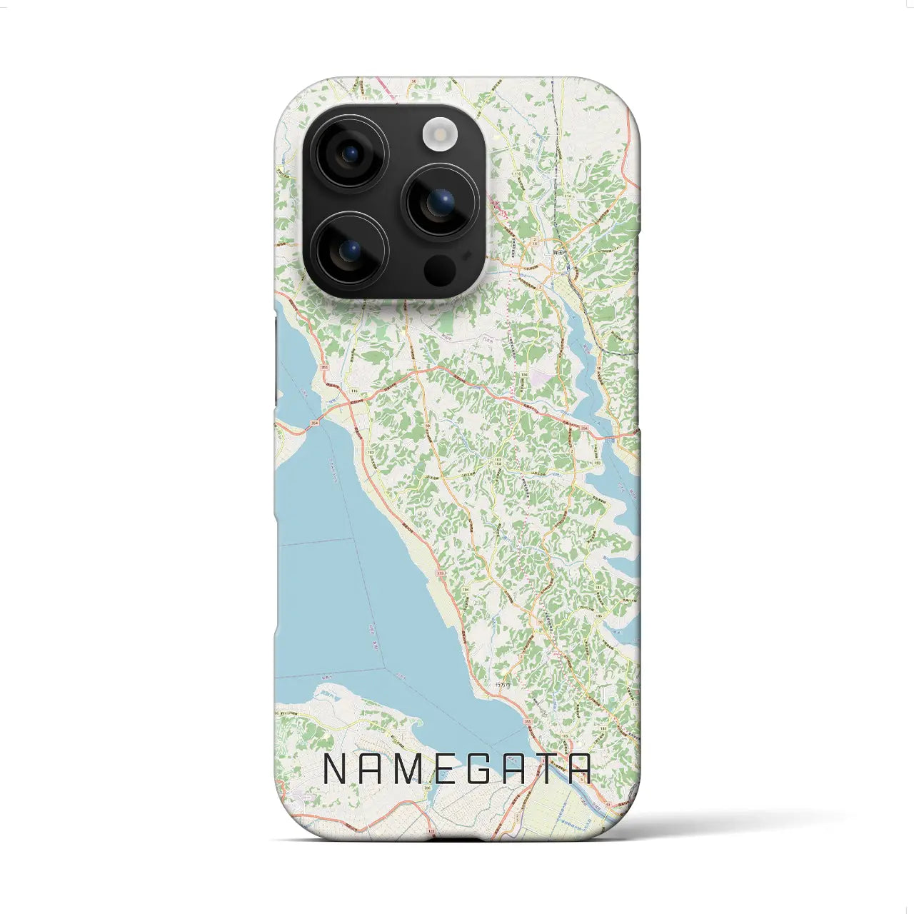【行方(茨城県)】地図柄iPhoneケース(バックカバータイプ)
