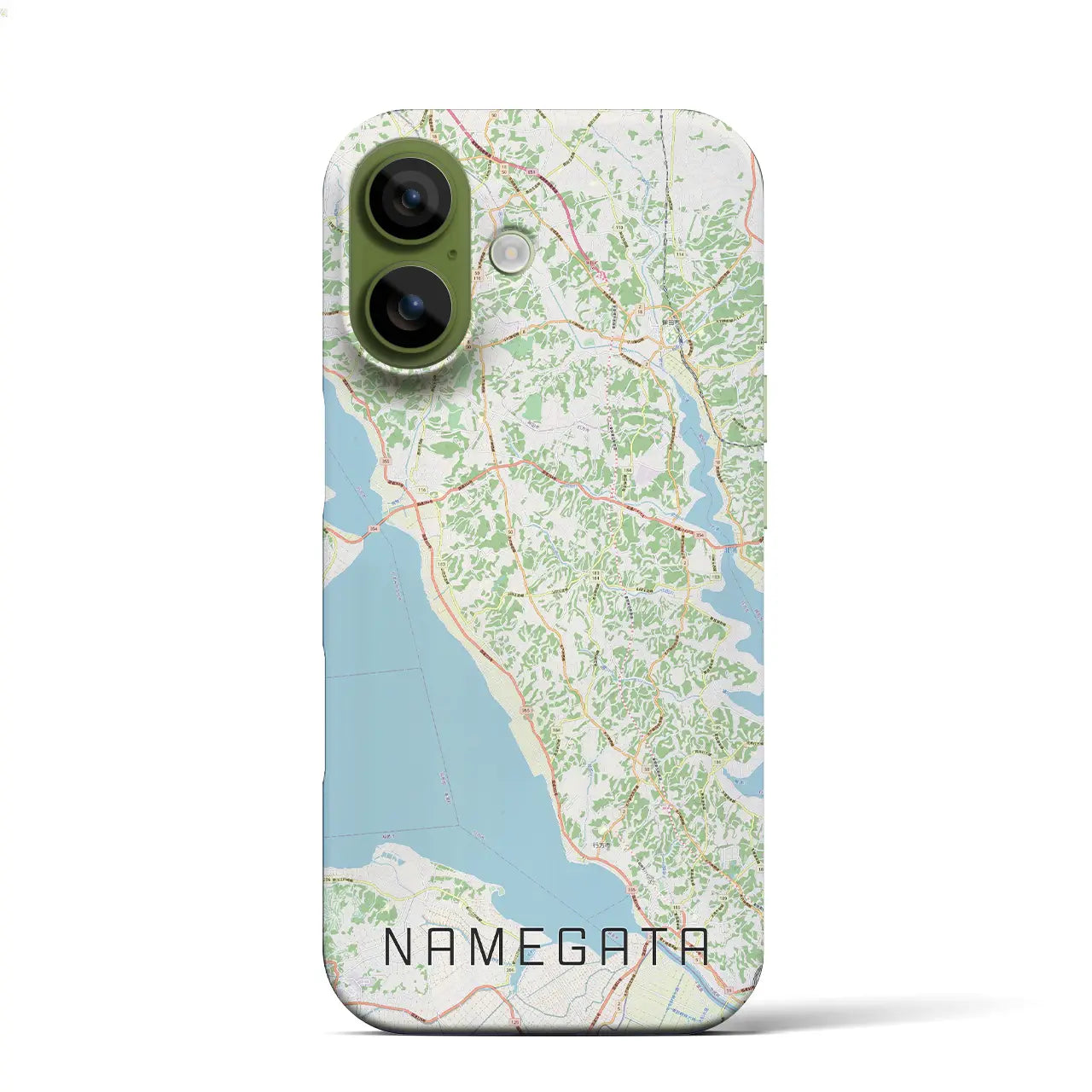 【行方(茨城県)】地図柄iPhoneケース(バックカバータイプ)ブラック・iPhone 17 Pro Max 用